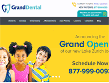 Tablet Screenshot of granddentalgroup.com